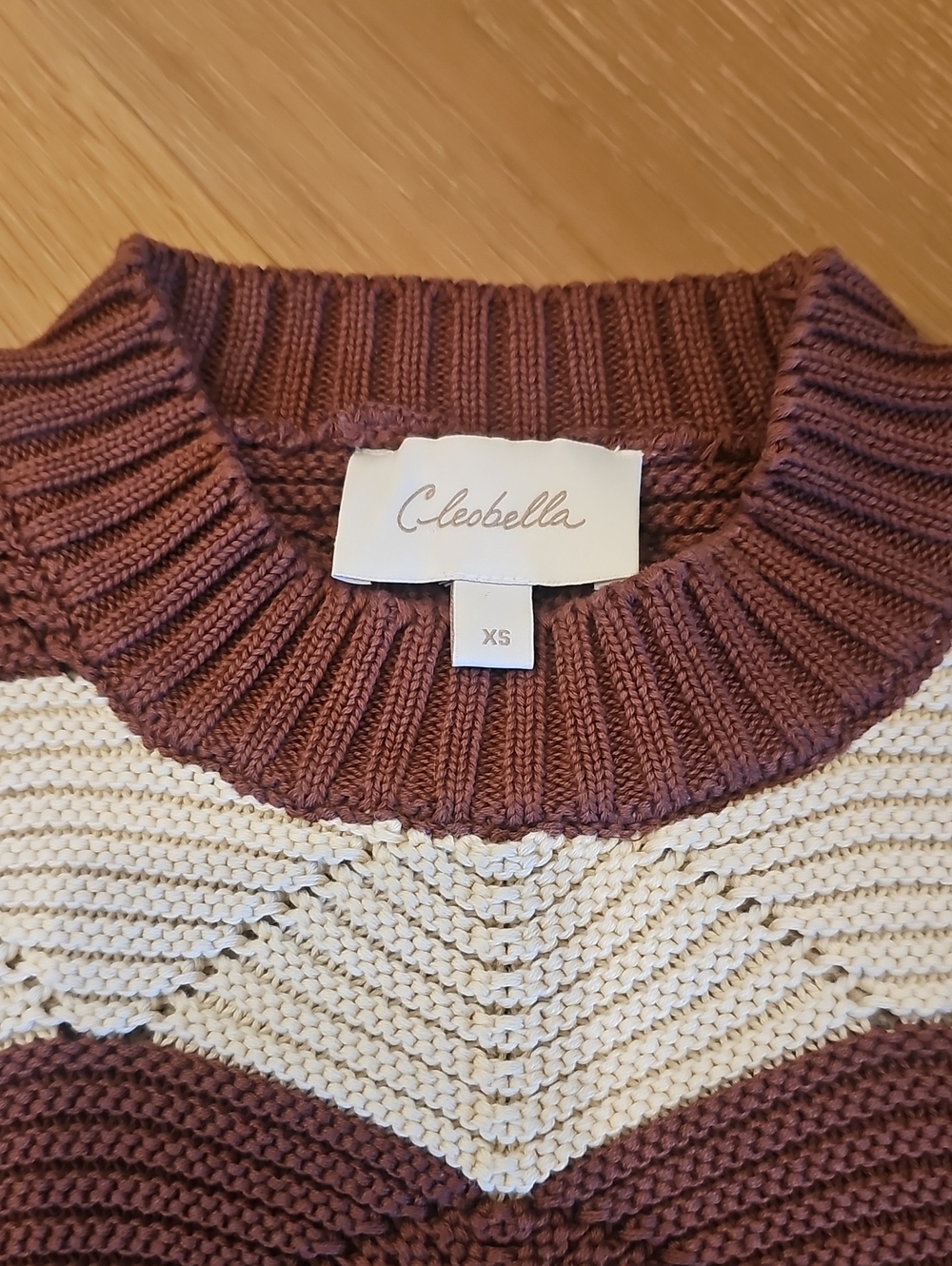 Cleobella Kori Organic Cotton Scallop Stitch Sweater | Size XS - Picture 6 of 7